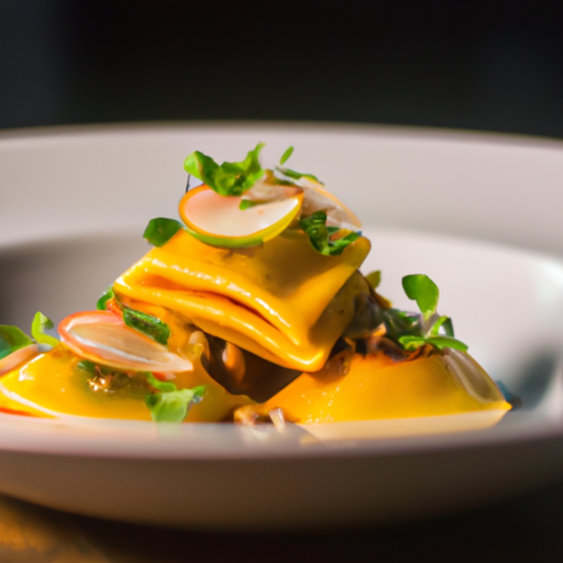 Raviolis croustillants au potimarron et à la sauge