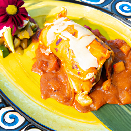 Enchiladas au poulet et à la mangue épicée