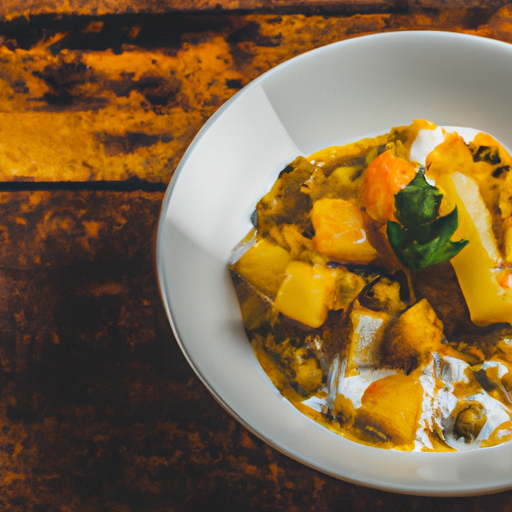 Curry de patates douces au lait de coco et aux pois chiches