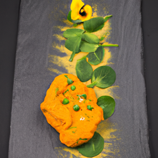 Curry de chou-fleur croustillant au safran