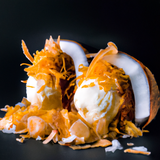 Bounty glacé à la mangue et à la noix de coco
