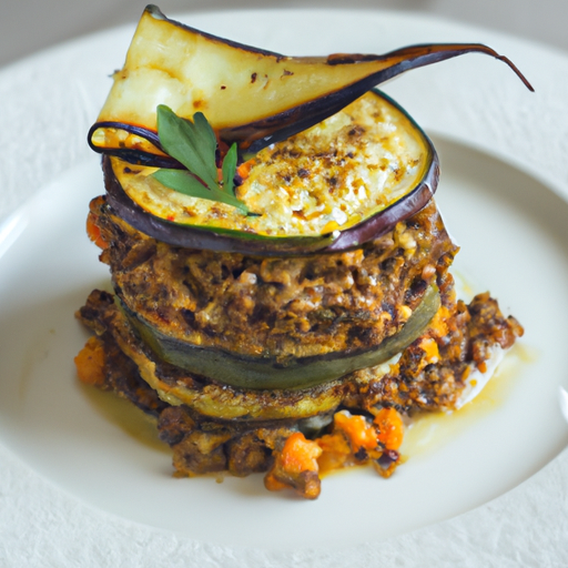 Moussaka d'aubergines et de lentilles