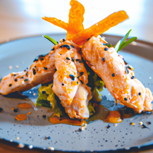 Poulet croustillant au sésame et à l'orange
