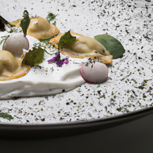 Raviolis croustillants aux champignons sauvages