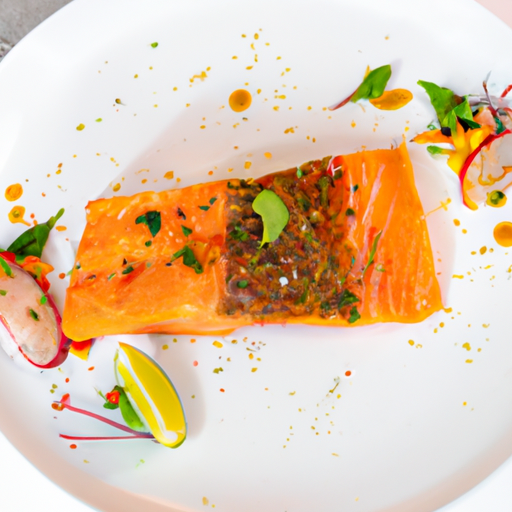 Papillote de saumon aux agrumes et aux herbes fraîches