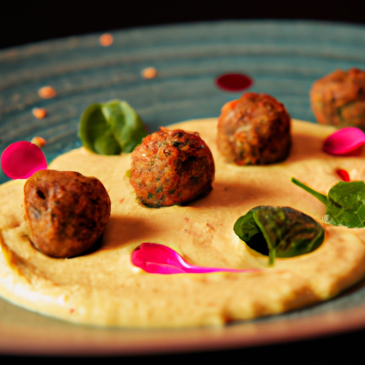 Boulettes de lentilles corail aux épices et purée de patates douces
