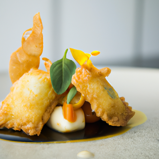 Raviolis croustillants aux crevettes et à la coriandre