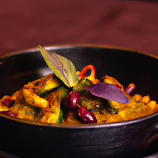 Curry de légumes aux noix de cajou grillées