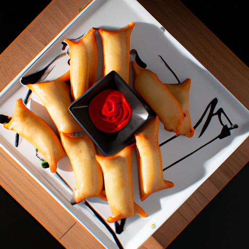 Raviolis frits croustillants sauce pimentée