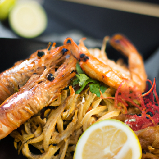 Ramen grillé aux crevettes croustillantes