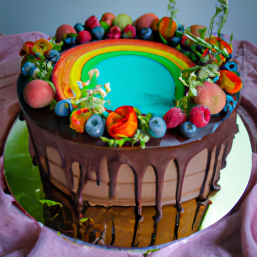 Gâteau arc-en-ciel surprise