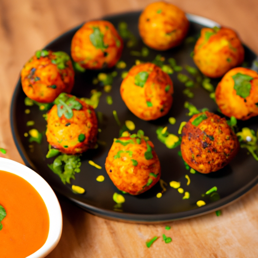 Boulettes de lotte à la coriandre et sauce pimentée