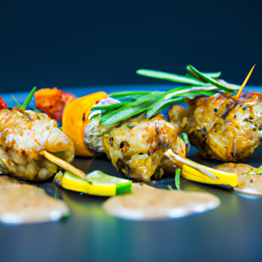Brochettes de poulet glacées à la mélasse et à l'orange