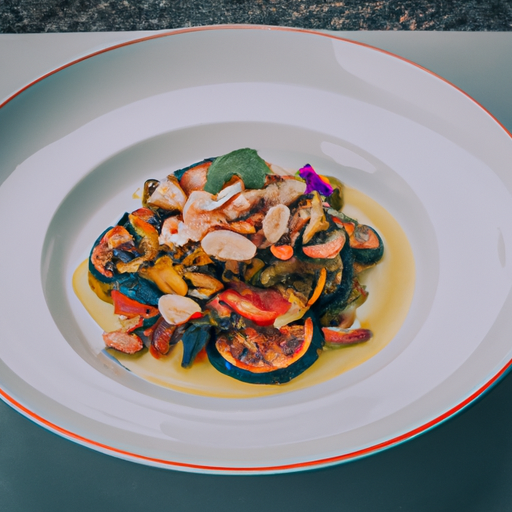 Ratatouille croustillante aux amandes