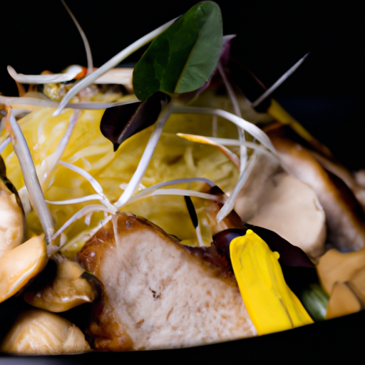 Ramen de porc croustillant aux champignons sauvages
