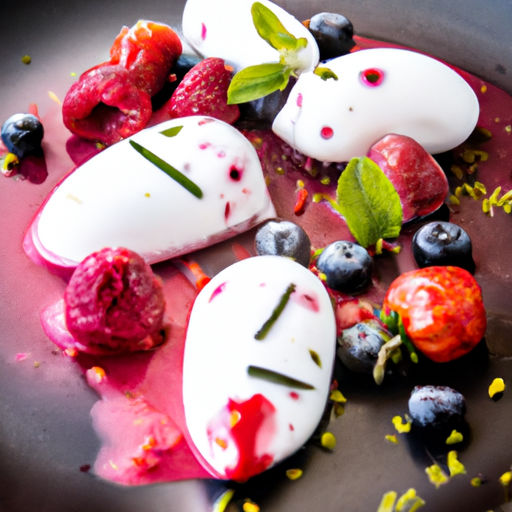 Sucettes glacées au yaourt et aux fruits rouges