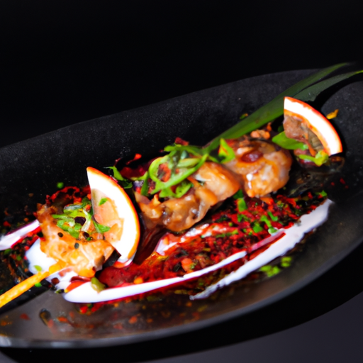 Brochettes de poulet mariné à la sauce teriyaki