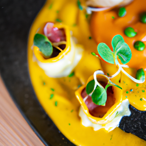 Raviolis croquants aux crevettes et chorizo