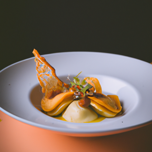 Raviolis croustillants au canard confit et sauce à l'orange