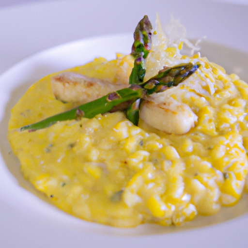 Risotto crémeux aux asperges et au citron