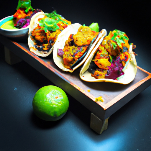 Tacos à la courge rôtie et guacamole épicé