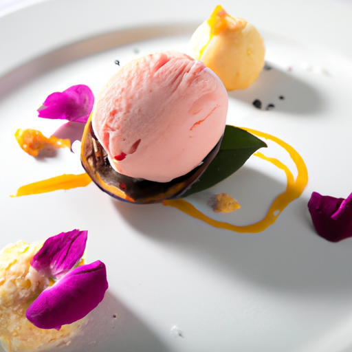 Crème glacée surprise aux fruits exotiques