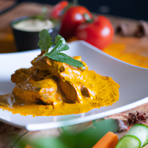 Poulet tikka masala au lait de coco