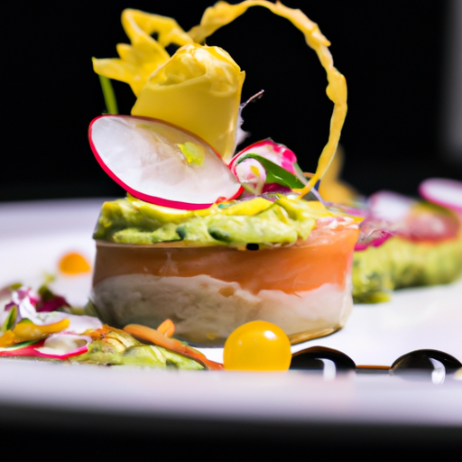 Roulés de saumon, avocat et mangue