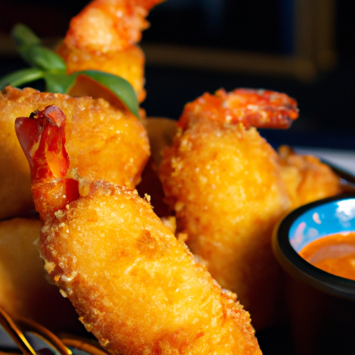 Chaussons aux crevettes croustillantes et sauce piquante
