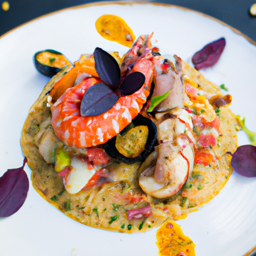 Couscous royal aux fruits de mer et aux agrumes