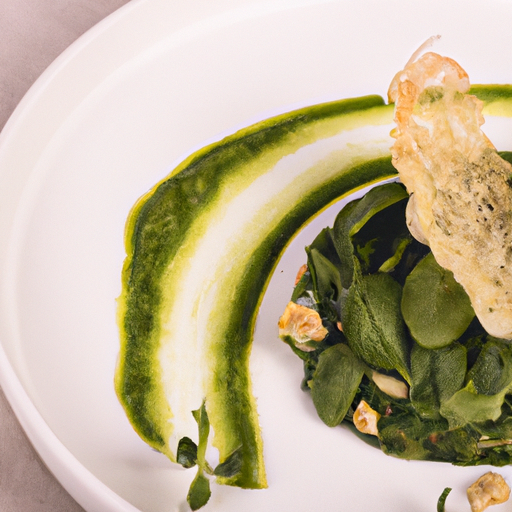 Risotto croustillant au pesto de roquette