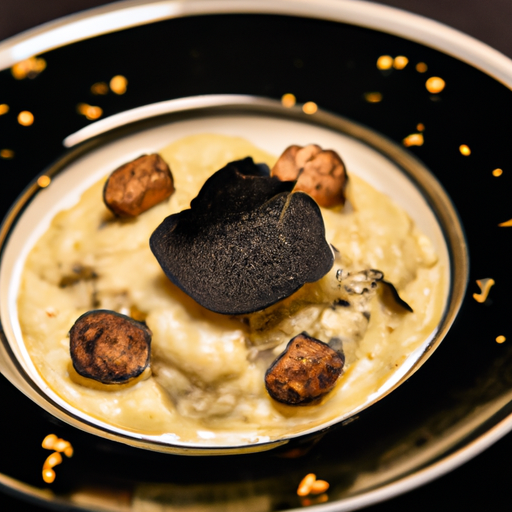 Risotto crémeux aux truffes noires