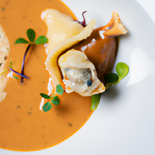 Raviolis croustillants au canard confit et sauce aux airelles