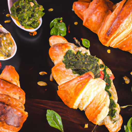Croissants au pesto et tomates séchées