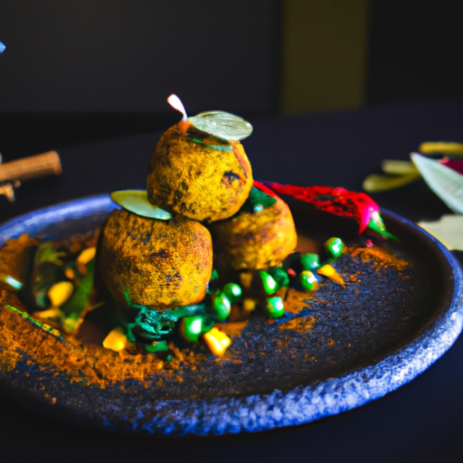 Boulettes de patate douce et pois chiches aux épices