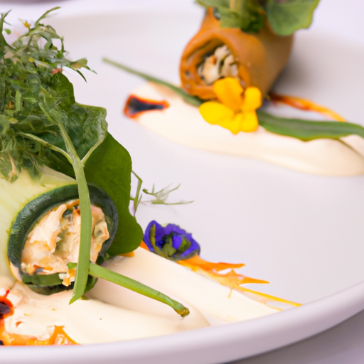 Fleurs de courgettes farcies au fromage de chèvre