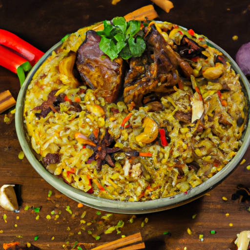 Biryani de lotte épicé