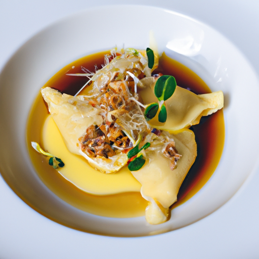 Raviolis croustillants au confit de canard