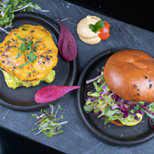 Burgers de crabe croustillants à l'avocat et à la mangue