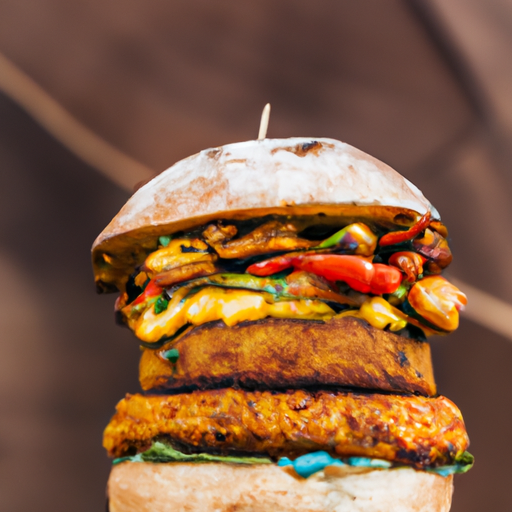 Burger végétarien aux saveurs exotiques