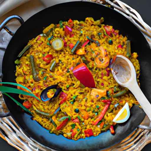 Paella végétarienne aux légumes du soleil