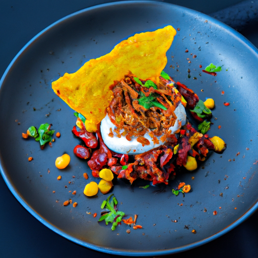 Chili con carne croustillant aux chips de maïs