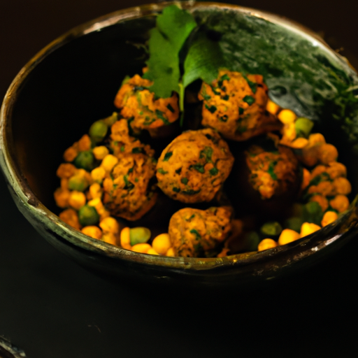 Boulettes de lentilles à la noix de coco et curry
