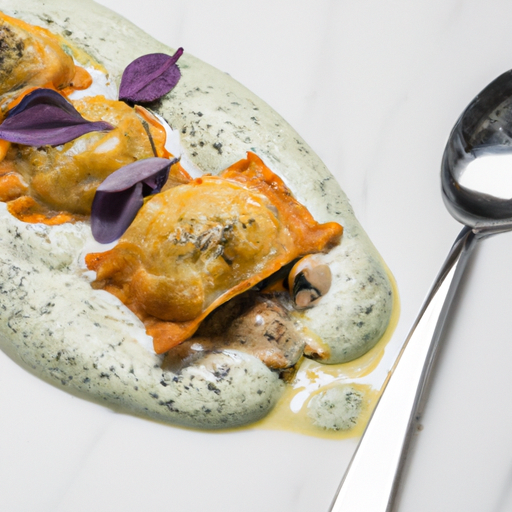 Raviolis croustillants aux artichauts et à la truffe
