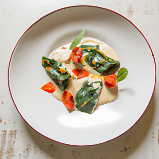 Raviolis de ricotta aux épinards et sauce tomate