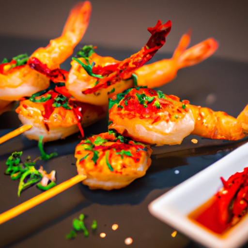 Brochettes de crevettes croustillantes au piment d'Espelette