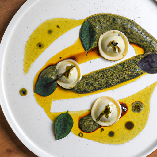 Raviolis de patates douces au pesto de coriandre