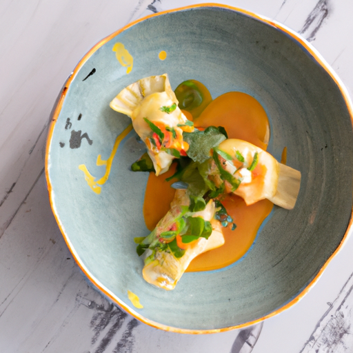 Raviolis croustillants aux crevettes et à la coriandre
