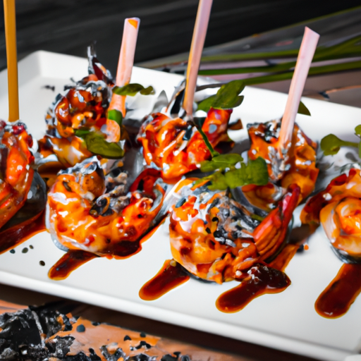 Brochettes de crevettes croustillantes au sésame