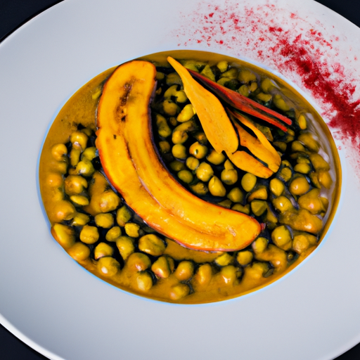 Curry de bananes plantain et pois chiches